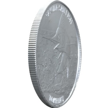 Срібна монета 1oz Блакитний Марлін 5 доларів 2016 Токелау