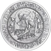 Срібний раунд 1oz Лінь "Сім Смертних Гріхів" США