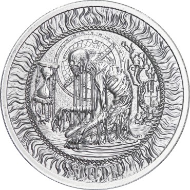 Серебряный раунд 1oz Лень "Семь Cмертных Грехов" США