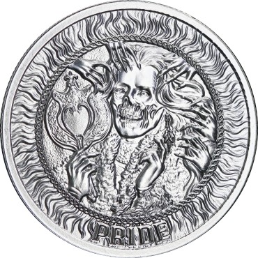 Срібний раунд 1oz Гордість "Сім Смертних Гріхів" США