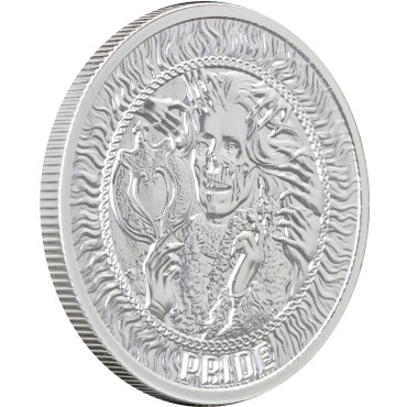Серебряный раунд 1oz Гордость "Семь Cмертных Грехов" США