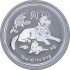 Срібна монета 1oz Рік Собаки 1 долар 2018 Австралія