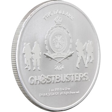 Серебряная монета 1oz Охотники За Привидениями 2 доллара 2024 Ниуэ
