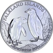 Серебряная монета 1oz Южный Хохлатый Пингвин 5 фунтов 2026 Фолклендские Острова