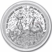 Срібна монета 1oz Південний Хрест 2 долари 2026 Ніуе (високий рельєф)