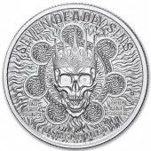 Срібний раунд 1oz Заздрість "Сім Смертних Гріхів" США