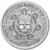 Срібний раунд 1oz Жадібність "Сім Смертних Гріхів" США