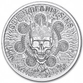 Серебряный раунд 1oz Похоть "Семь Cмертных Грехов" США