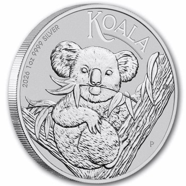 Срібна монета 1oz Коала 1 долар 2026 Австралія