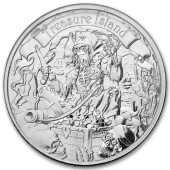 Серебряная монета 1oz Остров Сокровищ 2 доллара 2026 Ниуэ