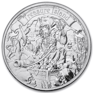 Срібна монета 1oz Острів Скарбів 2 долари 2026 Ніуе