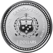 Срібна монета 1oz Ісус Творець 2 долари 2024 Самоа