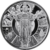 Серебряная монета 1oz Иисус Творец 2 доллара 2024 Самоа