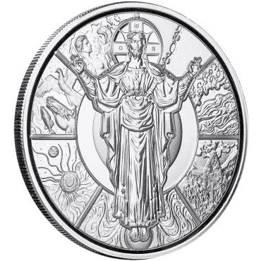 Срібна монета 1oz Ісус Творець 2 долари 2024 Самоа