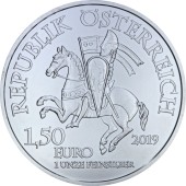 Срібна монета 1oz 825-річчя Вінер-Нойштадт 1,5 Євро 2019 Австрія