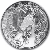 Серебряная монета 1oz Единорог 1 доллар 2025 Фиджи