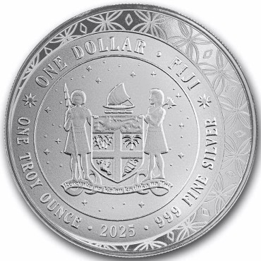 Срібна монета 1oz Єдиноріг 1 долар 2025 Фіджі