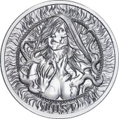 Купити-Срібний раунд 1oz Хтивість "Сім Смертних Гріхів" США у Києві з доставкою по всій Україні