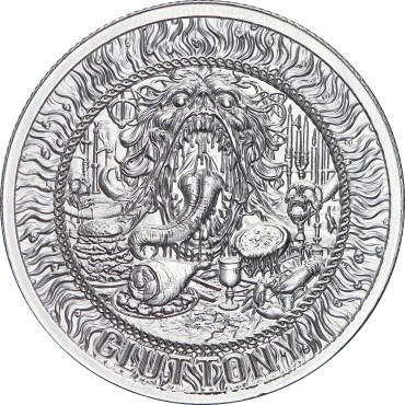 Серебряный раунд 1oz Чревоугодие "Семь Cмертных Грехов" США
