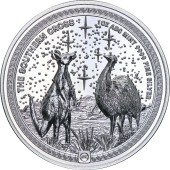Срібна монета 1oz Південний Хрест 2 долари 2026 Ніуе (високий рельєф)
