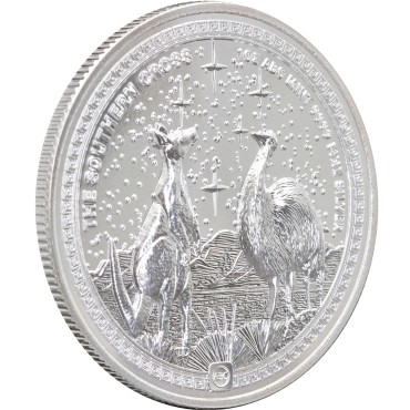 Серебряная монета 1oz Южный Крест 2 доллара 2026 Ниуэ (высокий рельеф)