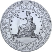 Серебряная монета 1oz Торговый доллар Америки 1 фунт стерлингов 2018 Остров Святой Елены