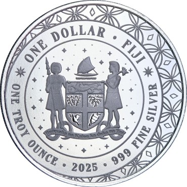 Срібна монета 1oz Єдиноріг 1 долар 2025 Фіджі