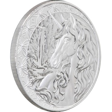 Срібна монета 1oz Єдиноріг 1 долар 2025 Фіджі