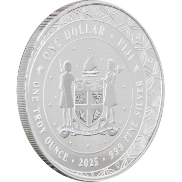 Срібна монета 1oz Єдиноріг 1 долар 2025 Фіджі
