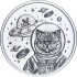 Серебряный раунд 1oz Космический Кот "Идеальное Серебро" США