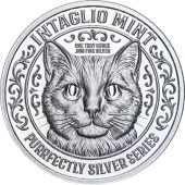 Серебряный раунд 1oz Космический Кот "Идеальное Серебро" США