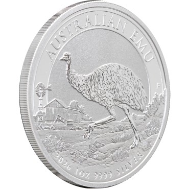 Серебряная монета 1oz Эму 1 доллар 2026 Австралия
