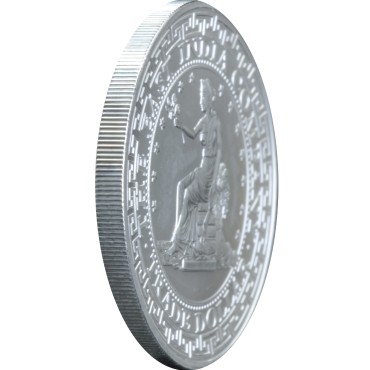 Серебряная монета 1oz Торговый доллар Америки 1 фунт стерлингов 2018 Остров Святой Елены