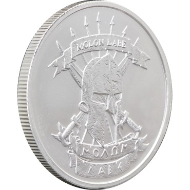 Срібний раунд 1oz Molon Labe "Прийди Та Візьми" США
