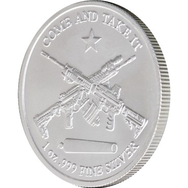 Серебряный раунд 1oz Molon Labe "Приди И Возьми" США