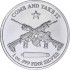 Срібний раунд 1oz Molon Labe "Прийди Та Візьми" США