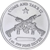 Срібний раунд 1oz Molon Labe "Прийди Та Візьми" США