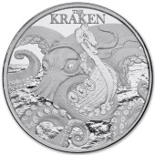 Серебряная монета 1oz Мифические Существа: Кракен 1 доллар 2026 Ниуэ