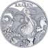 Серебряная монета 1oz Мифические Существа: Кракен 1 доллар 2026 Ниуэ