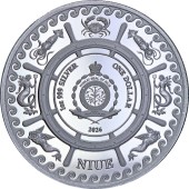 Срібна монета 1oz Міфічні Істоти: Кракен 1 долар 2026 Ніуе