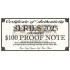 Серебряная банкнота 4oz "100 долларов" 2025 США  (пруф, цветная)
