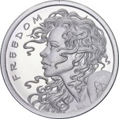 Серебряный раунд 1oz Свободная Девушка 2026 США
