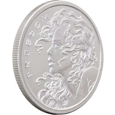 Серебряный раунд 1oz Свободная Девушка 2026 США