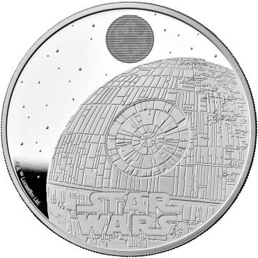 Серебряная монета 1oz Звездные Войны: Звезда Смерти 2 фунта 2024 Великобритания (пруф)
