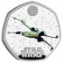 Срібна монета Зоряні Війни: X-Wing 50 пенсів 2024 Великобританія (пруф, кольорова)