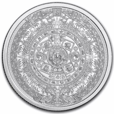 Срібний раунд 1/4oz Календар Ацтеків США