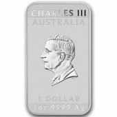 Срібна монета 1oz Рік Коня 1 долар 2026 Австралія (прямокутна)