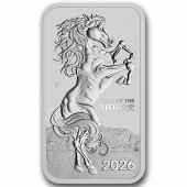Срібна монета 1oz Рік Коня 1 долар 2026 Австралія (прямокутна)