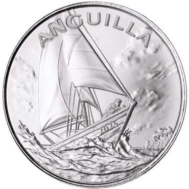 Серебряная монета 1oz Ангилья 2 доллара 2025 Восточные Карибы