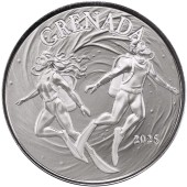Срібна монета 1oz Гренада 2 долари 2025 Східні Кариби